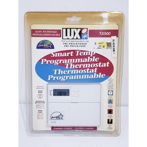 Lux TX500 Smart Temp Programmable Thermostat - New